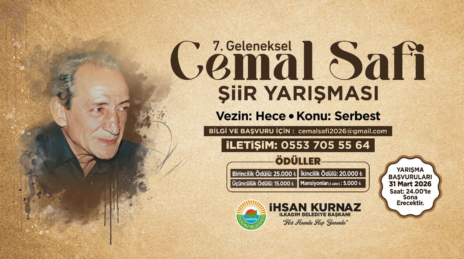 7. Cemal Safi Şiir Yarışması Başvuruları Devam Ediyor