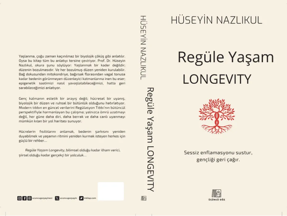 Prof. Dr. Nazlıkul’un “Regüle Yaşam Longevity” Kitabı Raflarda